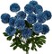 4-Pack 23-Inch Artificial Chrysanthemum Flowers – Rustic Faux Mums, Blue Silk Flower Arrangement for Home, Table, Porch, Garden, Wedding & Seasonal Décor